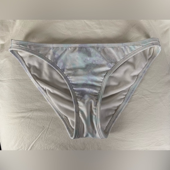 Xhilaration White Purple Blue Tie Dye Bikini Bottoms Medium - Picture 9 of 9